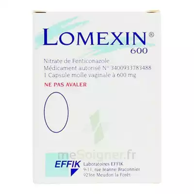 Lomexin 600 Mg Caps Molle Vaginale Plq/1 à LEVIGNAC