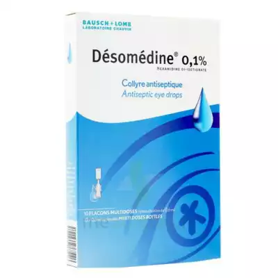 Desomedine 0,1 % Collyre Sol 10fl/0,6ml à LEVIGNAC