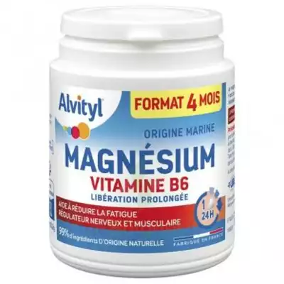 Alvityl Magnésium Vitamine B6 Libération Prolongée Comprimés Lp Pot/120 à LEVIGNAC