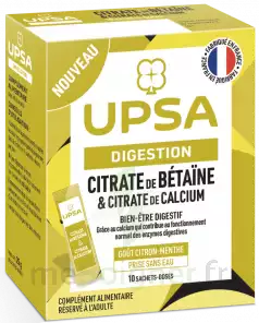 Upsa Citrate De Bétaïne & Citrate De Calcium Poudre 10 Sachets à LEVIGNAC